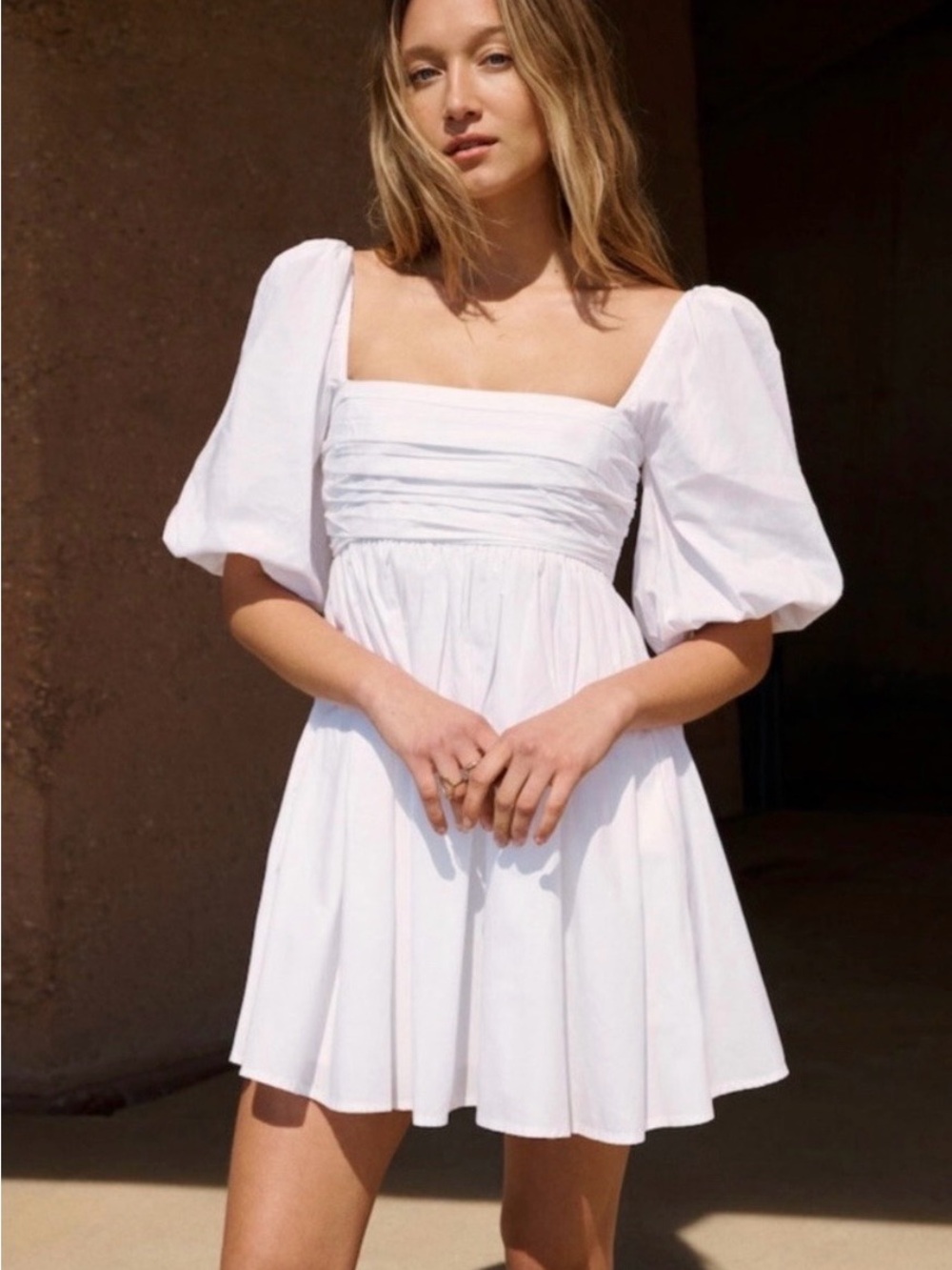 Abercrombie White Emerson Mini Dress